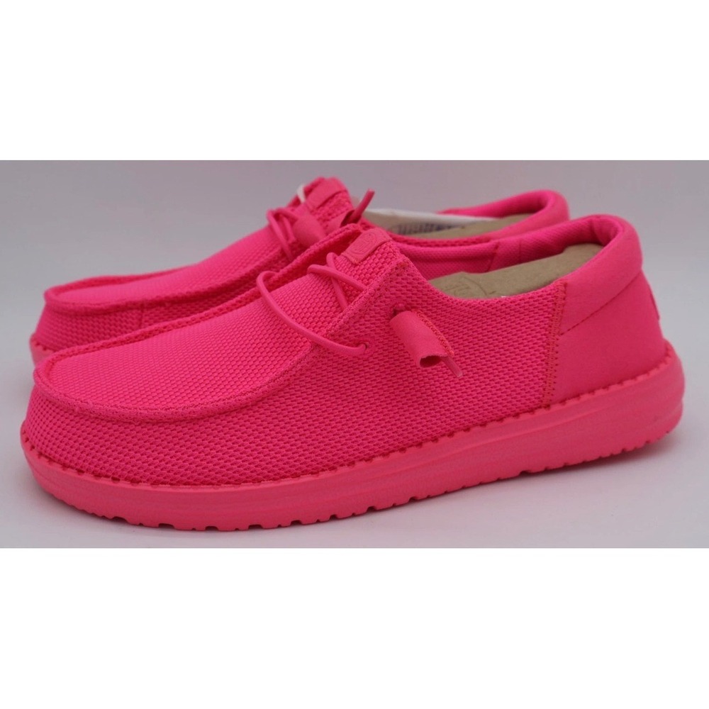 Hey Dude Wendy Funk Mono Women Size 9 Electric Pink New Wide Lightweight Comfort - Picture 5 of 8
